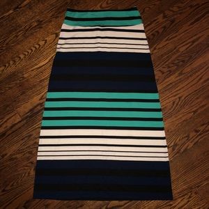 Stripped maxi skirt
